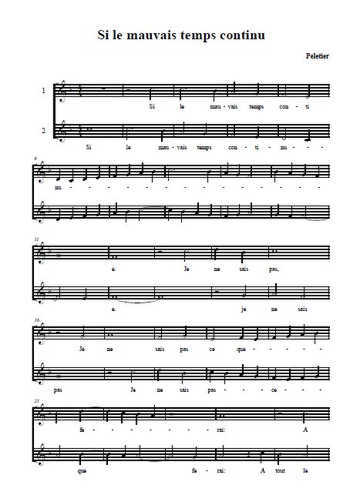 Si le mauvais temps continu